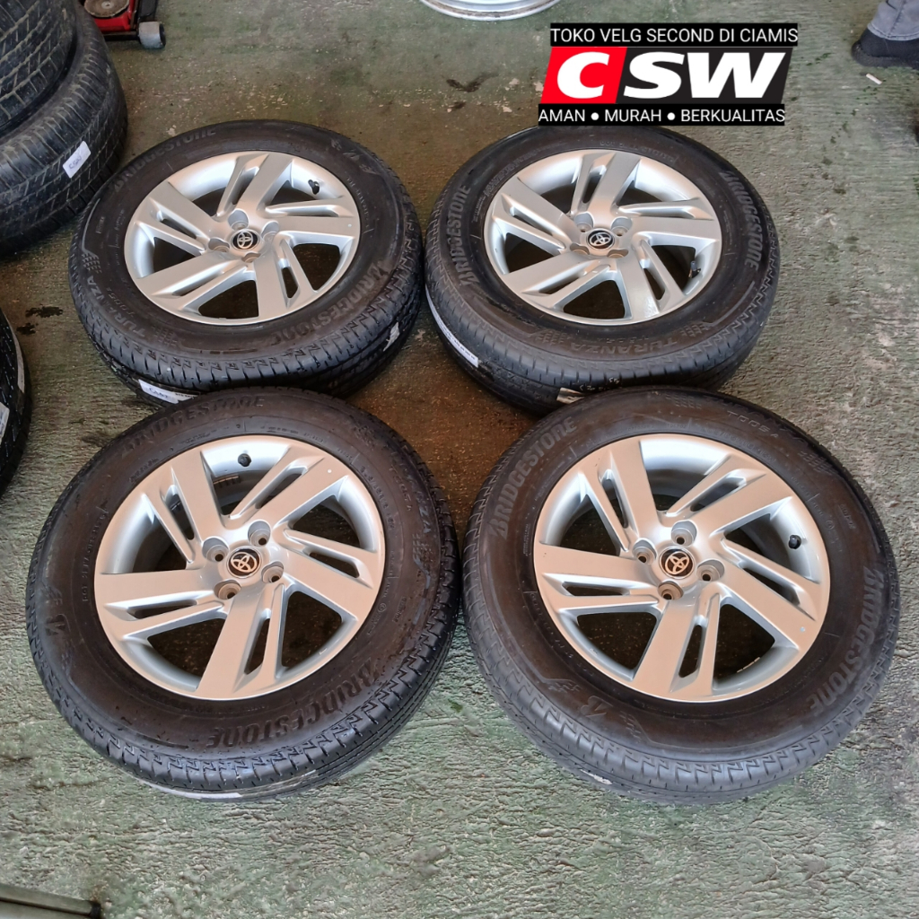 Jual Velg Oem Mobil RAIZE RING 16 LOBANG 4X100 + BAN BRIDGESTONE 205 65 ...