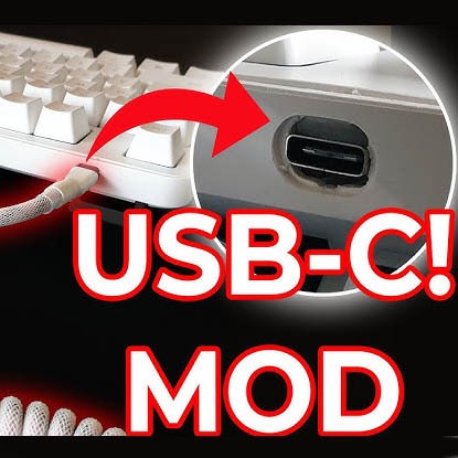 Jual Mod Mechanical Keyboard JST 5 Pin to USB Type-C Female Custom ...