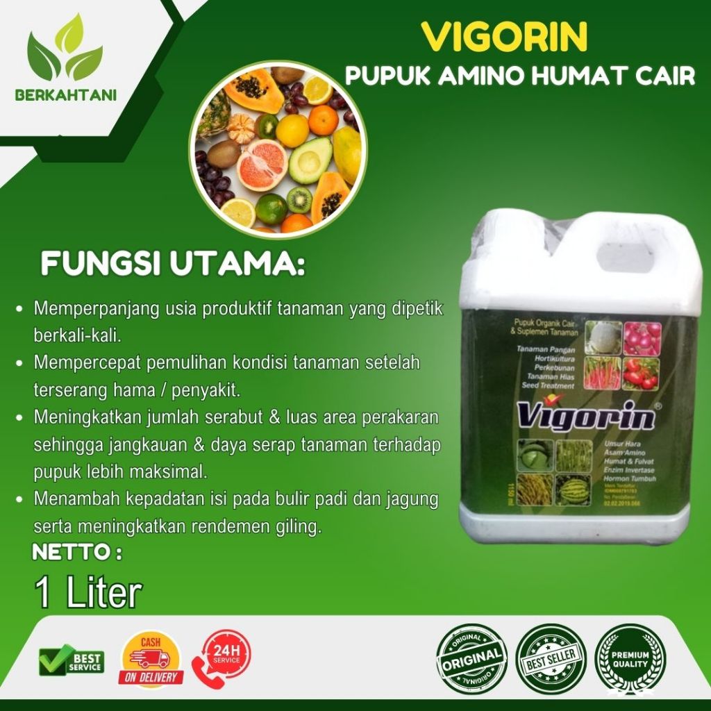 Jual Vigorin 1150 ml Vigorin 1 Liter Pupuk Organik Cair Plus Mikro ...