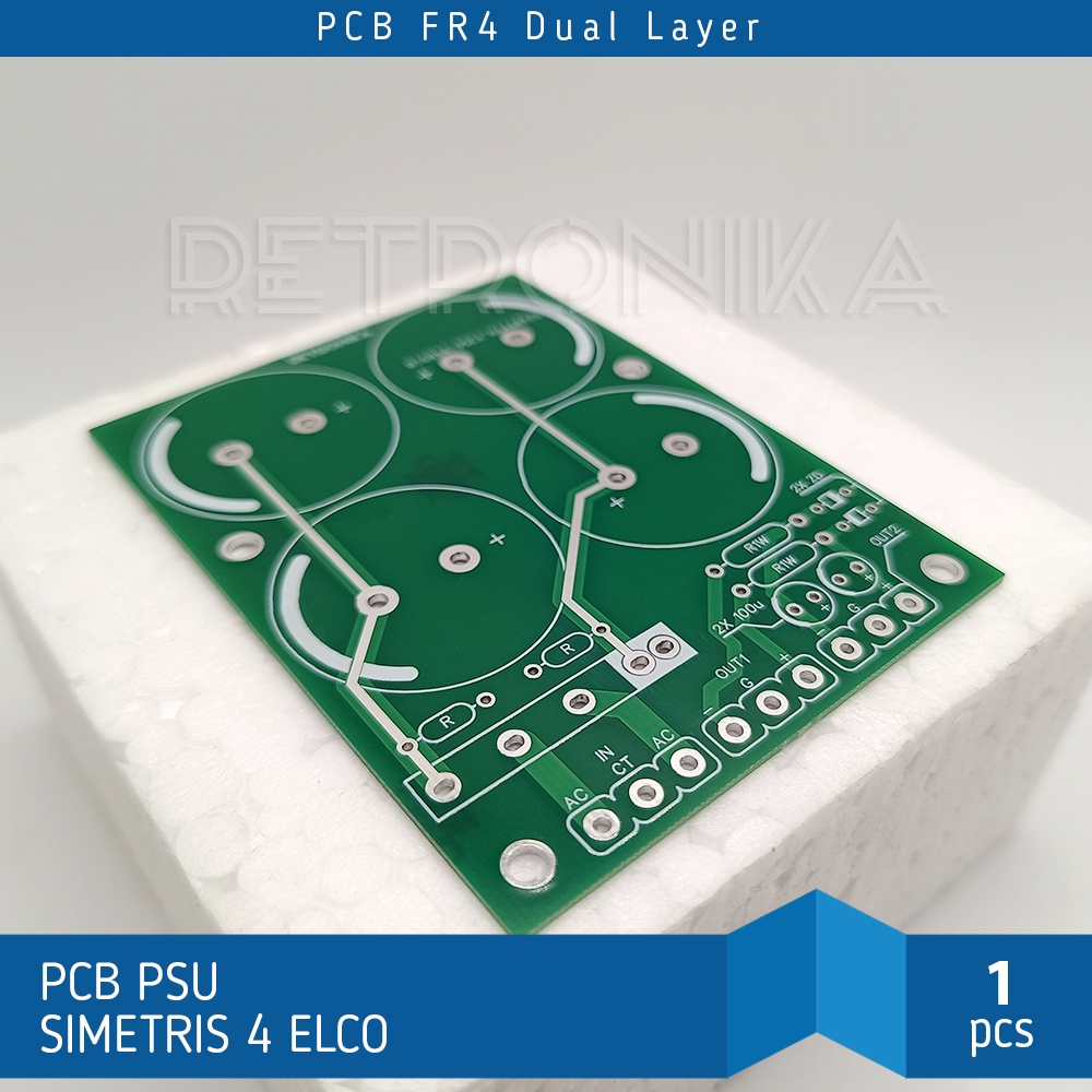 Jual PCB Power Supply Simetris 4 Elco - Dual Layer FR4 | Shopee Indonesia