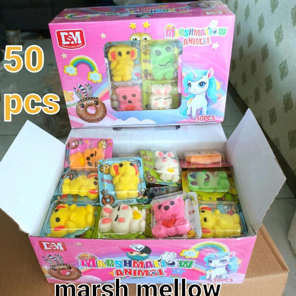 Jual MARSHMALLOW ANIMAL KARAKTER Isi 50 Pcs Shopee Indonesia