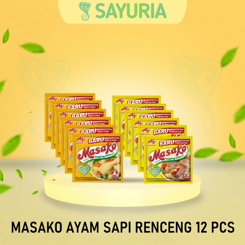 Jual Masako Ayam Sapi RENCENG 12 pcs | Shopee Indonesia