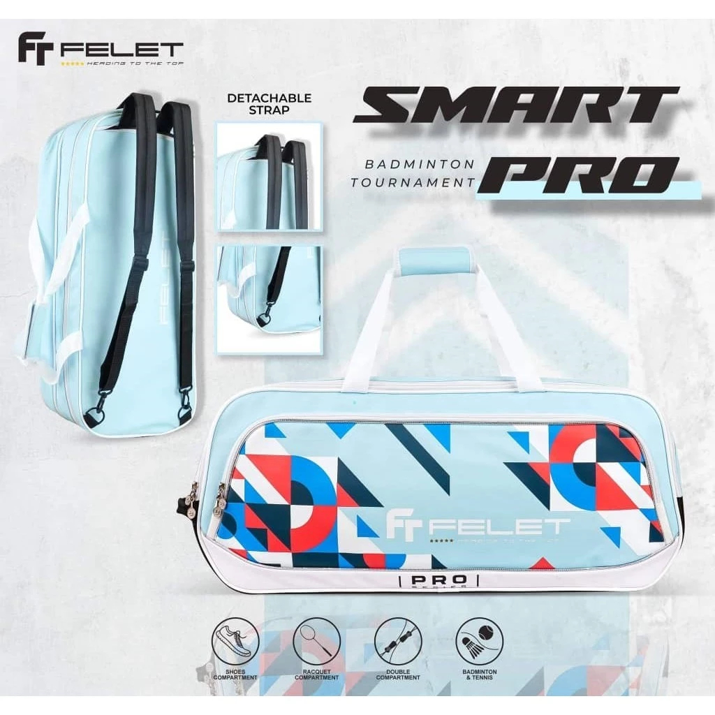 Jual FELET SMART PRO 10 TOURNAMENT BAG WITH THERMAL TAS RAKET BADMINTON ...