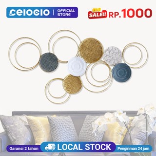 Jual Celogo Nordic Cahaya Mewah Gaya Besi Tempa Hiasan Dinding Ruang Tamu Kamar Tidur Hiasan