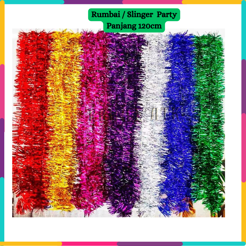 Jual Rumbai /Slinger / Slayer Warna Warni Panjang 120 CM | Shopee Indonesia