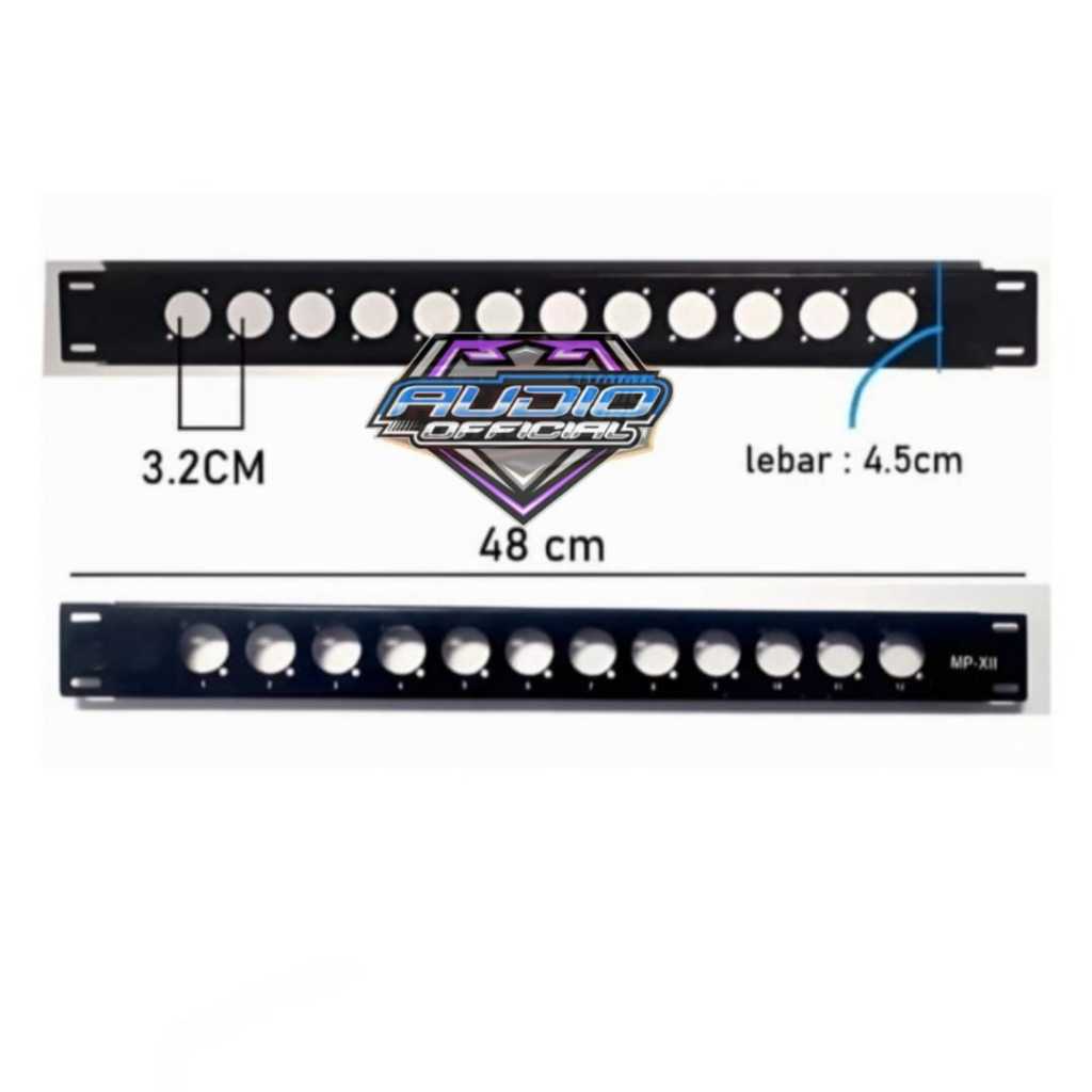 Jual Panel Terminal Rel Speakon 12 lobang / Spikon Panjang Lobang 12 ...