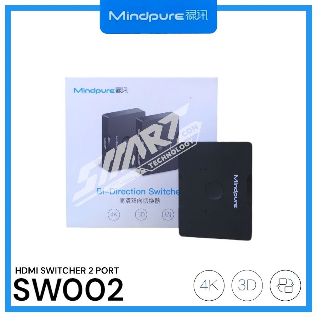Jual Mindpure SW002 HDMI Switch Bi-Direction Switcher 4K x 2K | Shopee ...