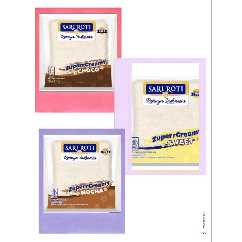 Jual (READY) Sari Roti Fresh setiap hari Roti Zuperr Creamy (Choco ...