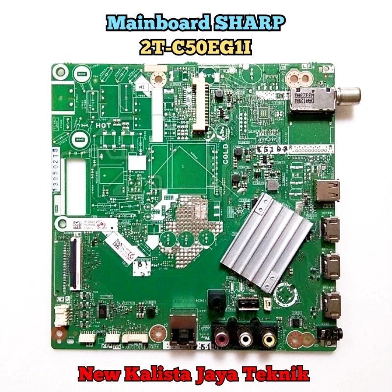 Jual MAINBOARD TV SHARP 2T-C50EG1I ORIGINAL ASLI QPWBNH196WJN2 MB SHARP ...