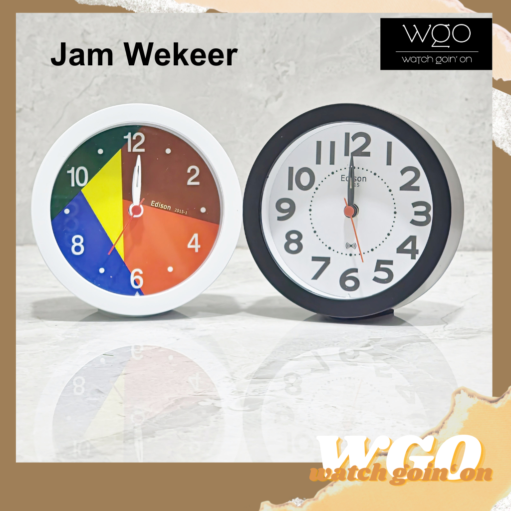 Jual Jam Weker Edison 2015 - Ready Dengan 2 Warna | Shopee Indonesia