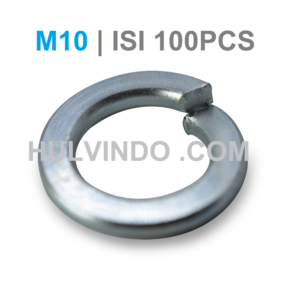 Jual RING PER / SPRING WASHER GALVANIS M10 | ISI 100PCS | Shopee Indonesia