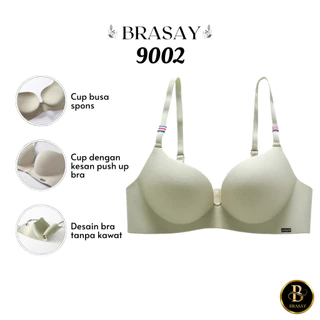 Brasay Bra Wanita Push Up Style Seamless Bh Busa Halfcup Pakaian Dalam Wanita 9002