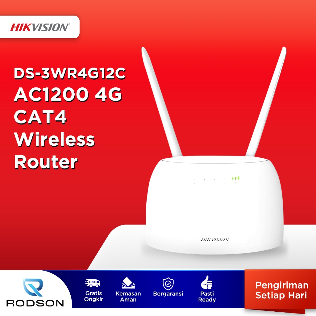 Jual Hikvision DS-3WR4G12C AC1200 4G CAT4 Wireless Router with SIM Card ...