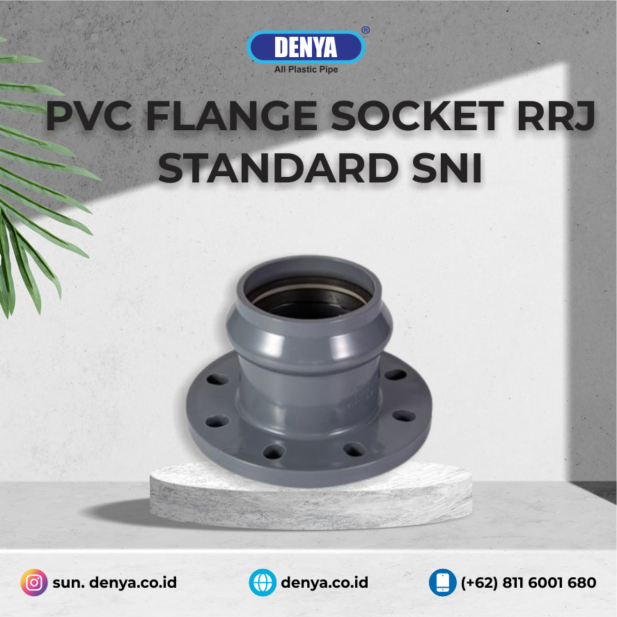 Jual Denya PVC Fitting Flange Socket/ Penyambung Pipa Standard SNI RRJ ...