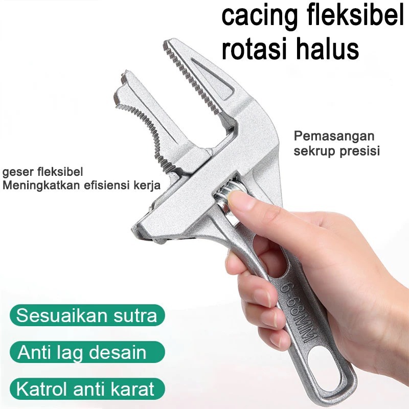 Jual Kunci inggris Universal / Kunci Ring Pas Adjustable Wrench Spanner