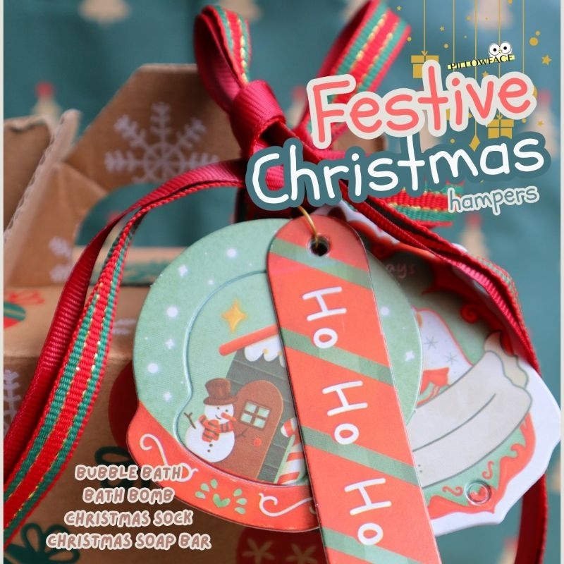 Jual Festive Christmas Hampers Bubble Bath dan Bath Bomb PillowFace ...
