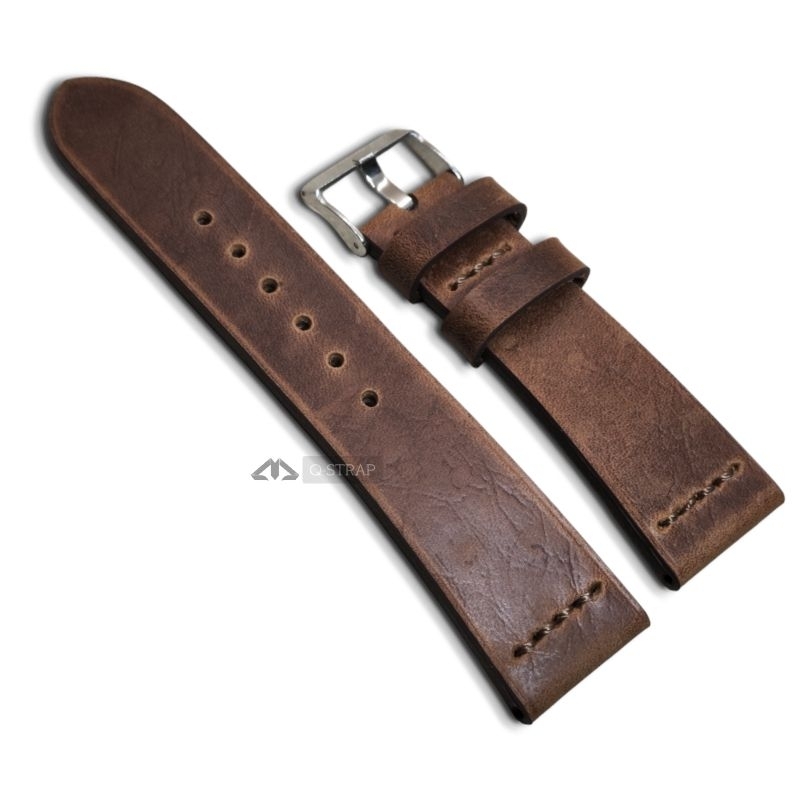 Jual Tali jam strap jam tangan kulit sapi asli simple brown Watch strap ...