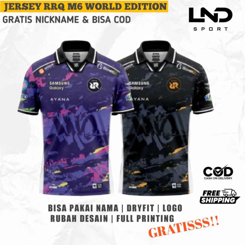 Jual JERSEY KAOS RRQ M6 WORLD SERIES EDITION 2024 TERBARU FREE REQUEST ...