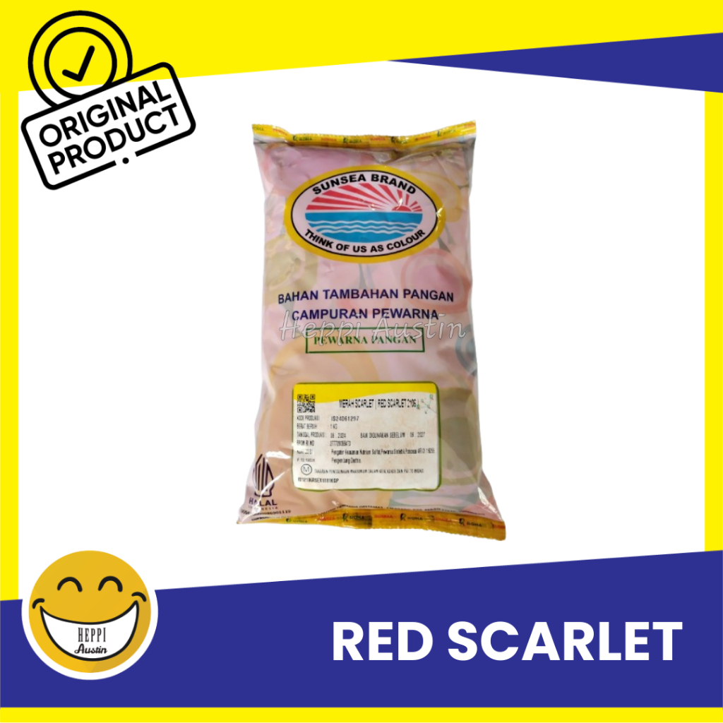 Jual Pewarna Makanan Merah Red Scarlet 2106 Sunsea Roha 1KG | Shopee ...