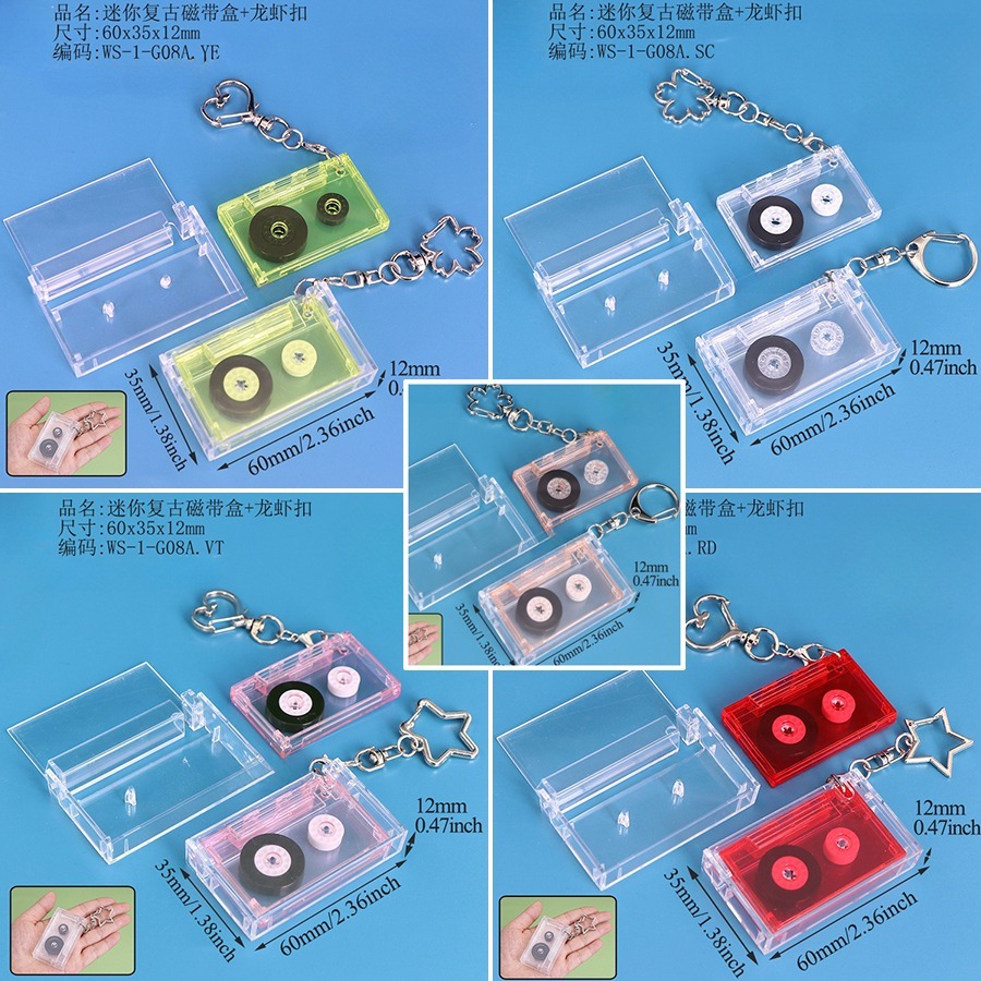 Jual Vintage mini album cassette NFC Custom backpack hangings Gift ...