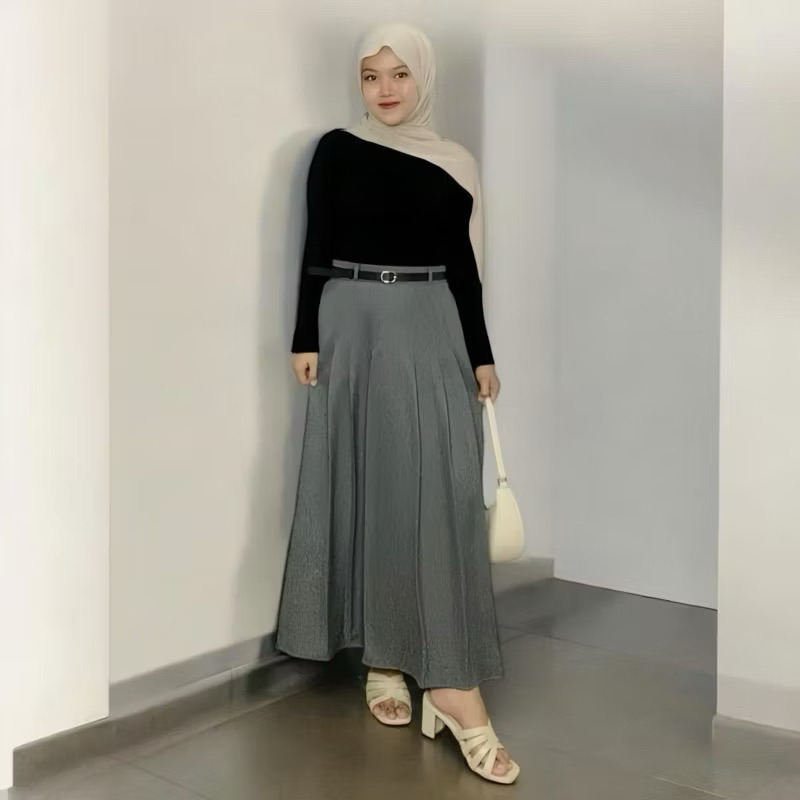 Jual Rok skirt korean style/Rok Panjang/ Rok midi /Rok Wanita Maxi ...