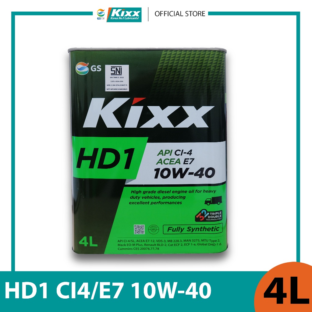 Jual KIXX - HD1 CI-4 10W-40 4Liter | Shopee Indonesia