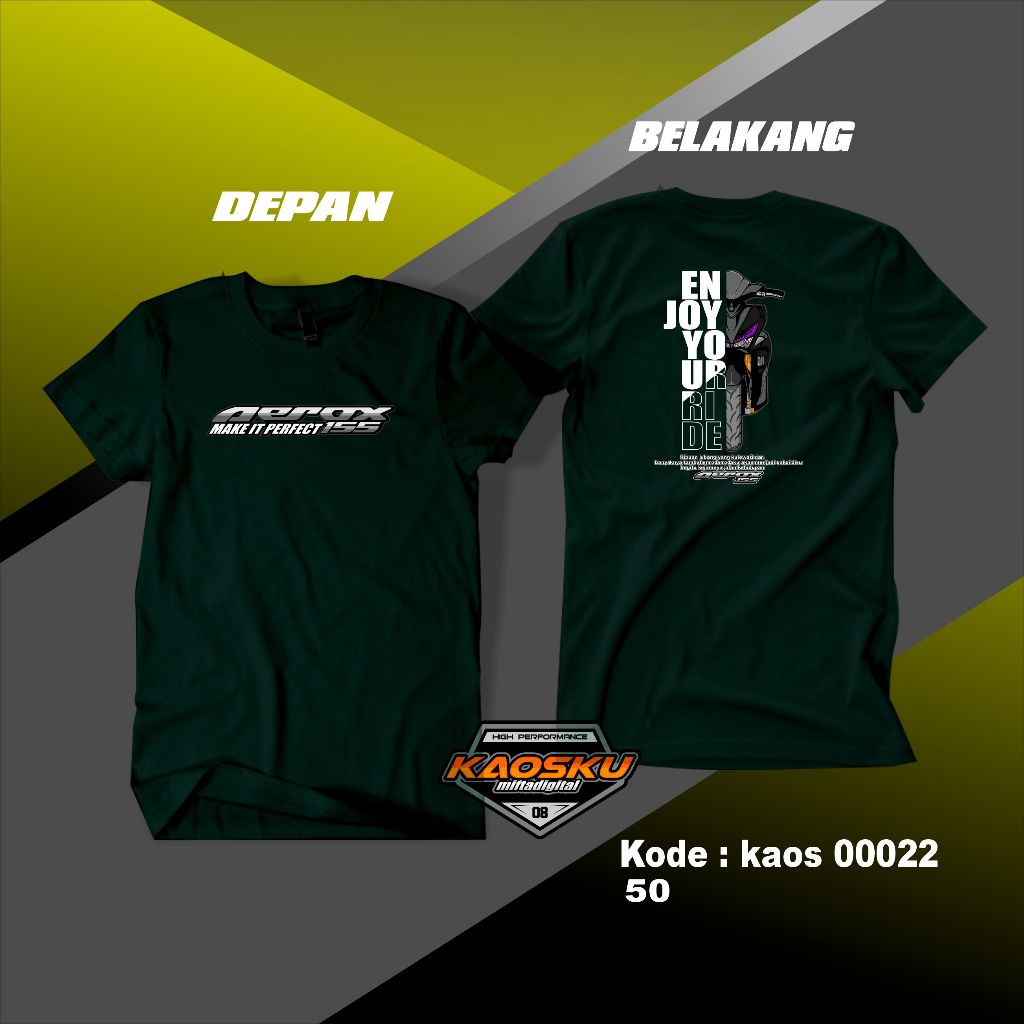 Jual Kaos Racing Kaos Distro Enjoy Your Ride Baju Distro Racing Aerox ...