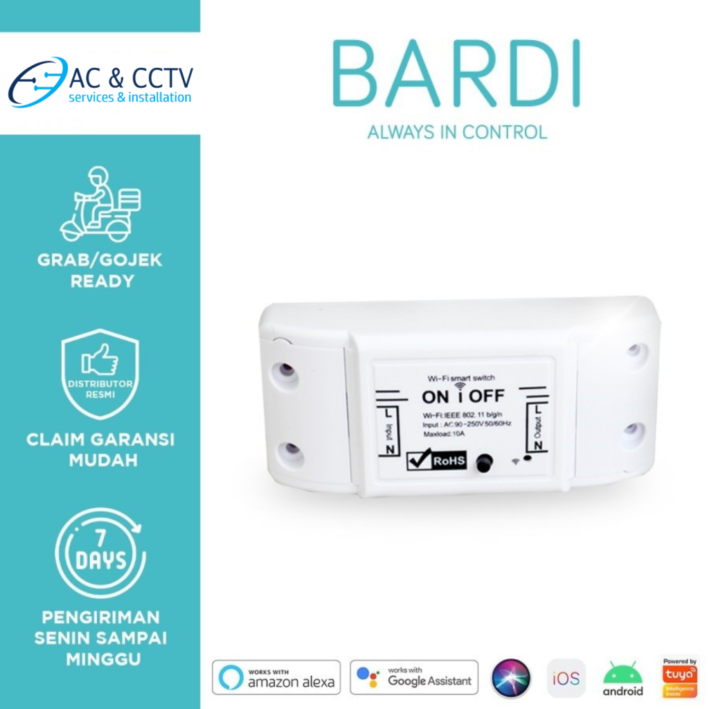 Jual BARDI Smart Breaker On-Off Wireless Switch | Shopee Indonesia