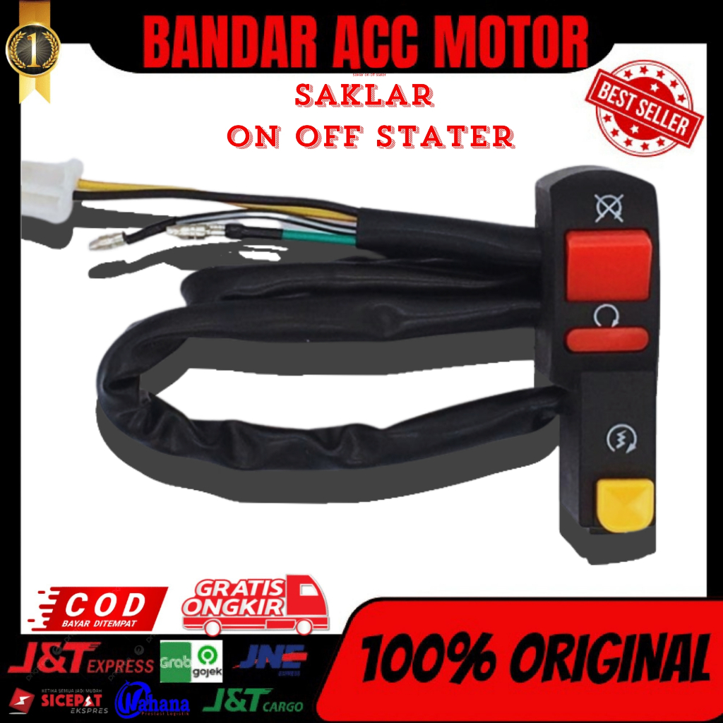 Jual PROMO SAKLAR RACING 3 TOMBOL ON OFF STARTER KANAN HOLDER STOP ...