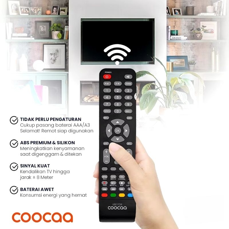 Jual REMOTE TV LED LCD COOCAA REMOT TV LED LCD COOCAA 3D SIAP PAKAI ...