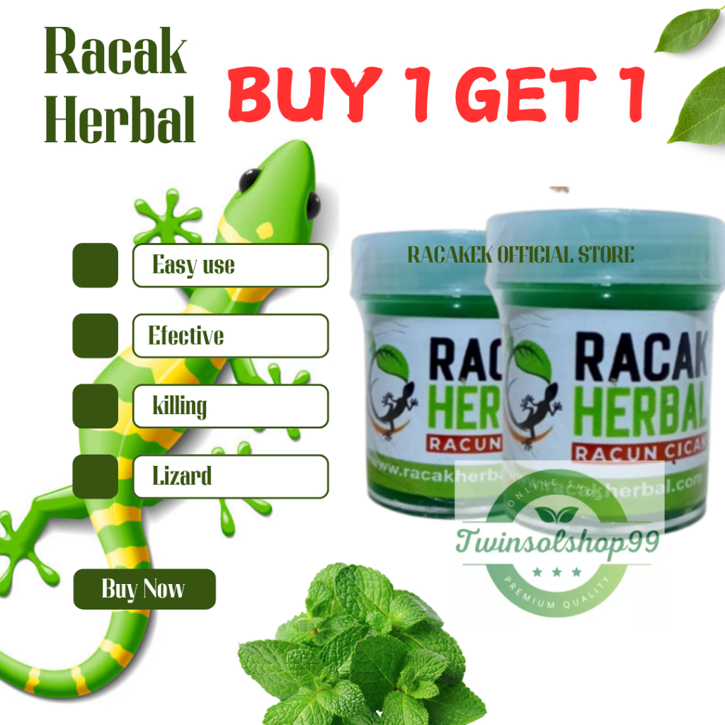 Jual Racak racun cicak herbal buy 1 get 1 20GR X 2 | Shopee Indonesia