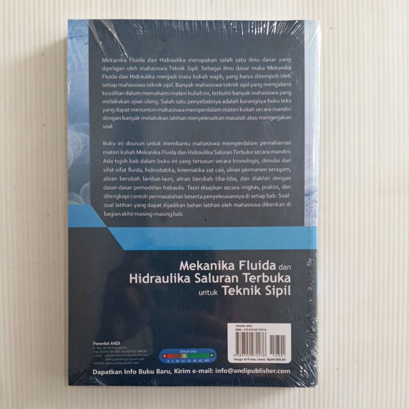 Jual Mekanika Fluida Dan Hidraulika Saluran Terbuka Untuk Teknik Sipil ...