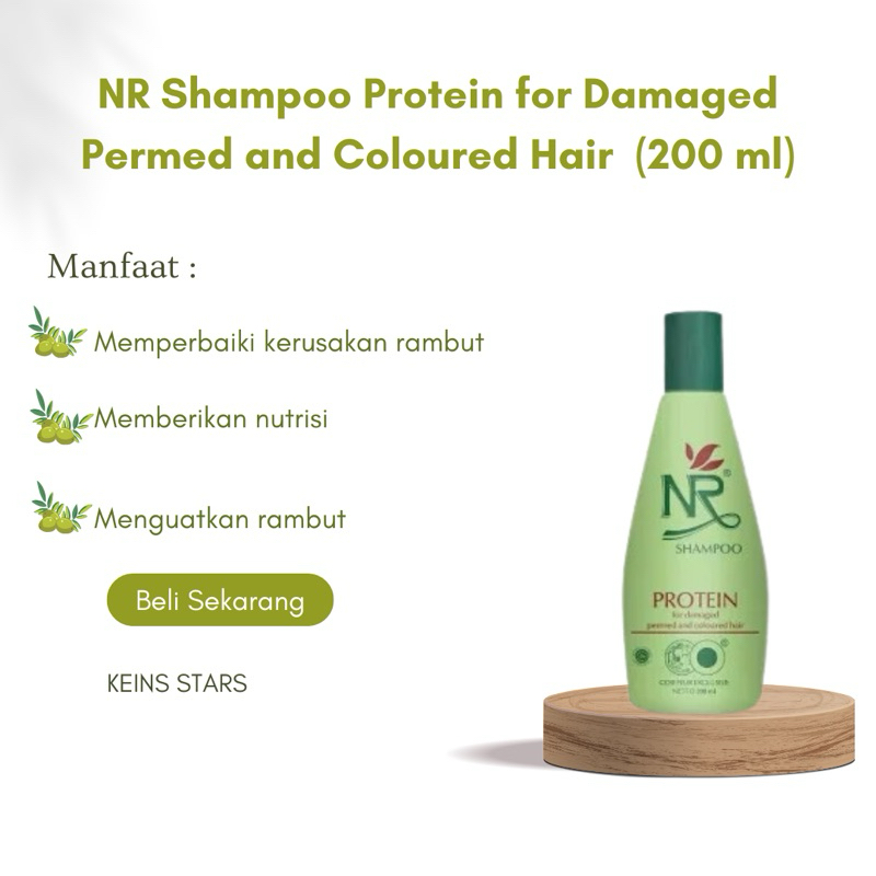 Jual NR Shampo Protein for Damaged Permed and Coloured Hair ~ Untuk ...