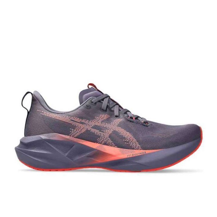 Jual Sepatu Lari Pria Asics Novablast 5 Greyish Purple Coral Reef ...