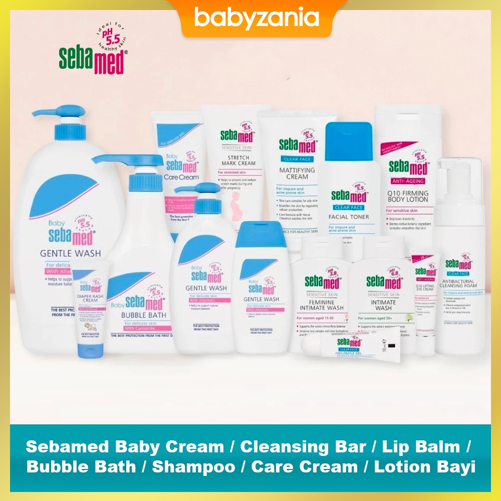 Sebamed Baby Cream Cleansing Bar Lip Balm Bubble Bath Shampoo  Care Cream Lotion Bayi