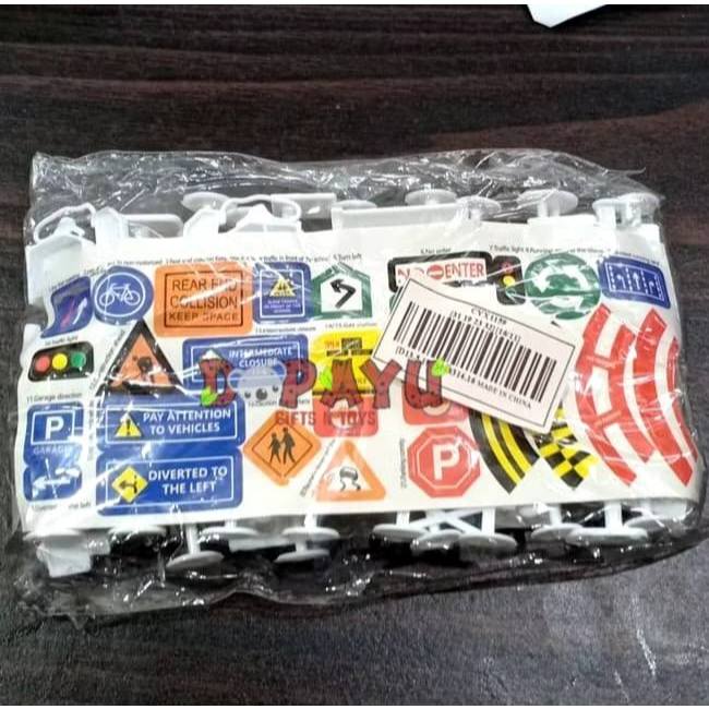 Jual Mainan Rambu Lalu Lintas Rambu-rambu Traffic Sign Plastik | Shopee ...