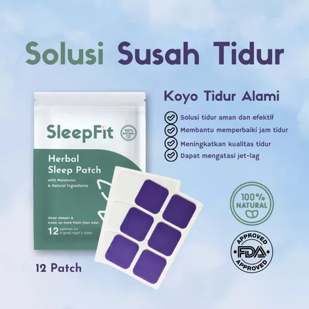 Melatonin Herbal Sleep Patch Koyo Tidur - 30 Patch