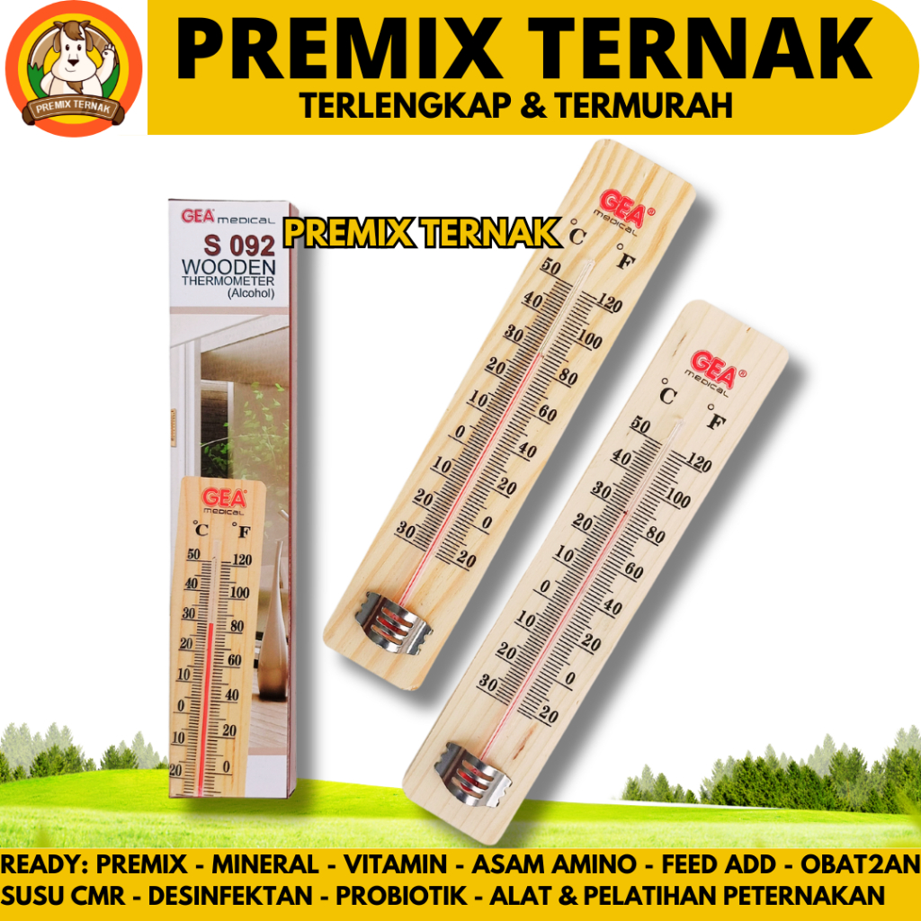 Jual TERMOMETER DINDING KAYU - Thermometer Suhu Ruang Kayu Termometer ...