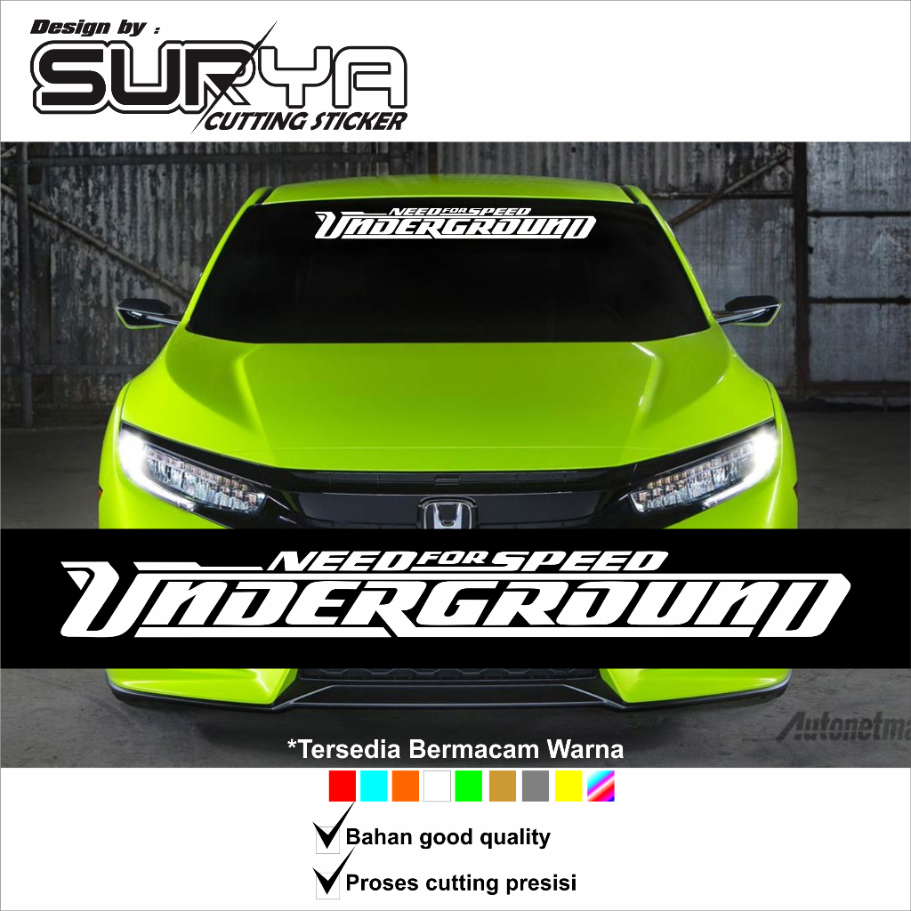 Jual stiker kaca mobil need for speed undergorund sticker keren ...