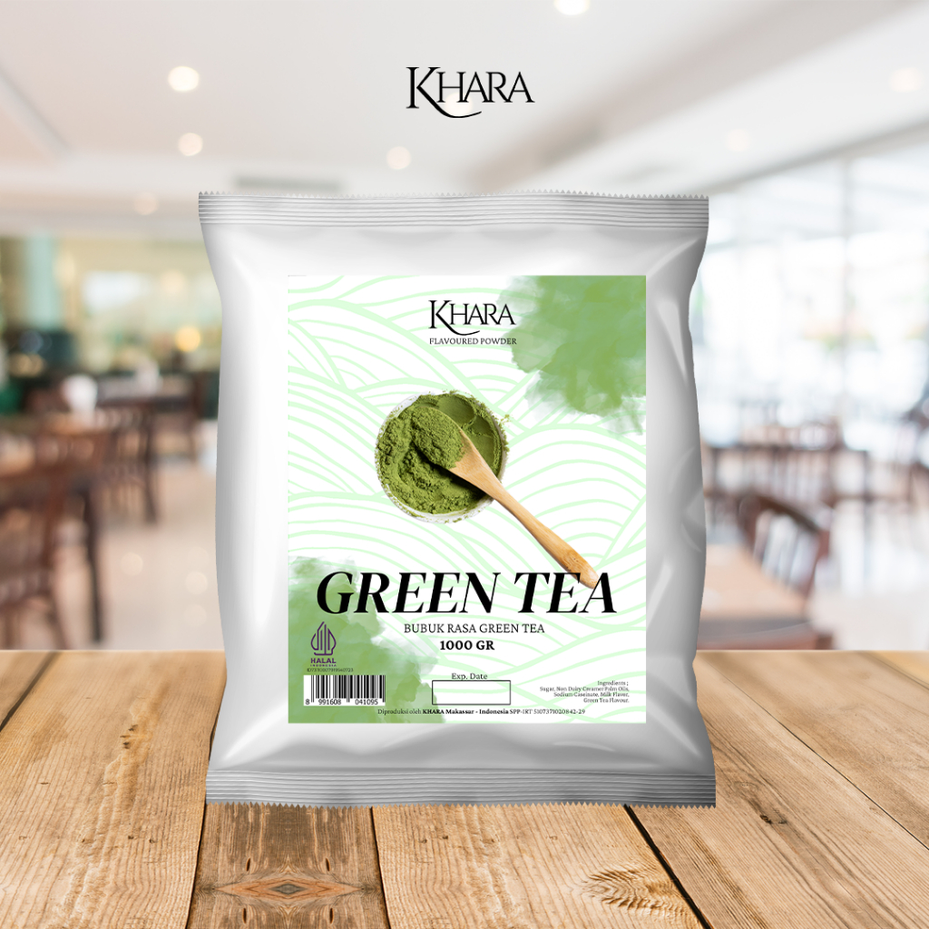 Jual Bubuk Minuman Rasa Green Tea 1kg - Khara Green Tea Flavoured ...