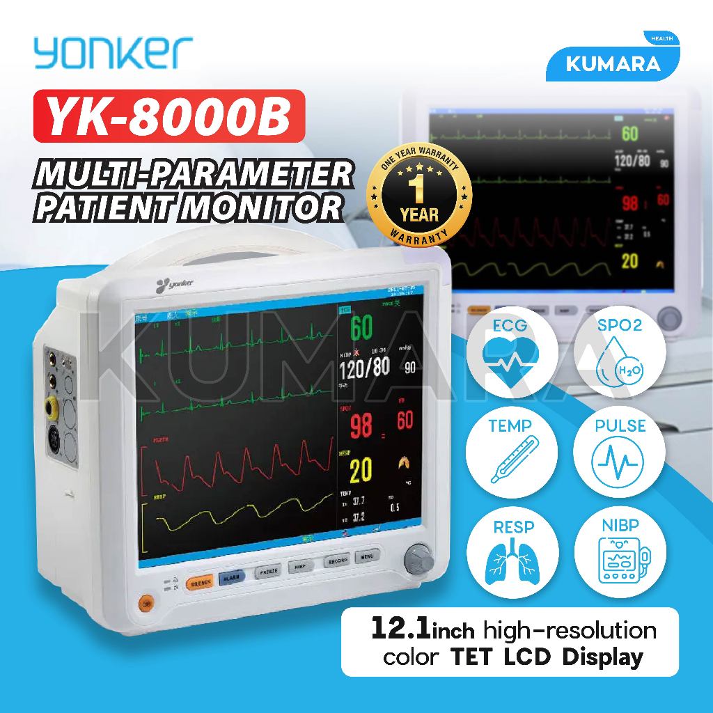 Jual YONKER - Patient Monitor YK-8000B / Multi-Parameter Patient ...