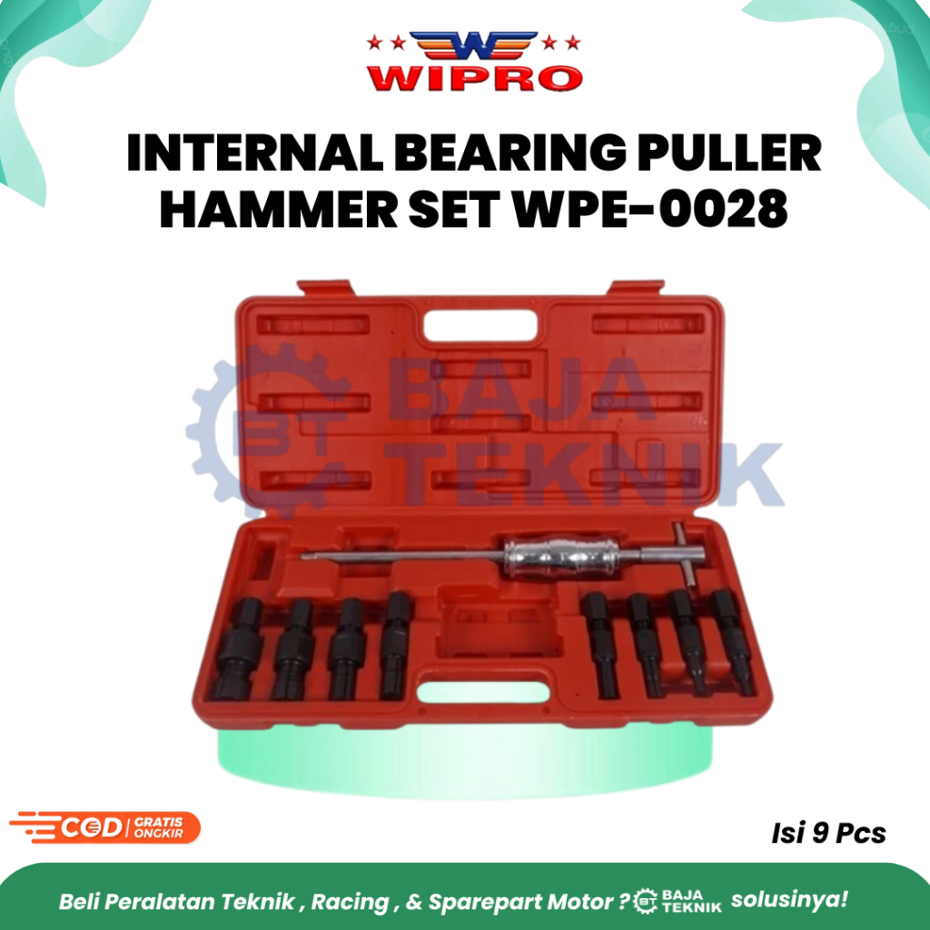 Jual WIPRO NTERNAL BEARING PULLER HAMMER SET WPE-0028 (9 PCS) | Shopee ...