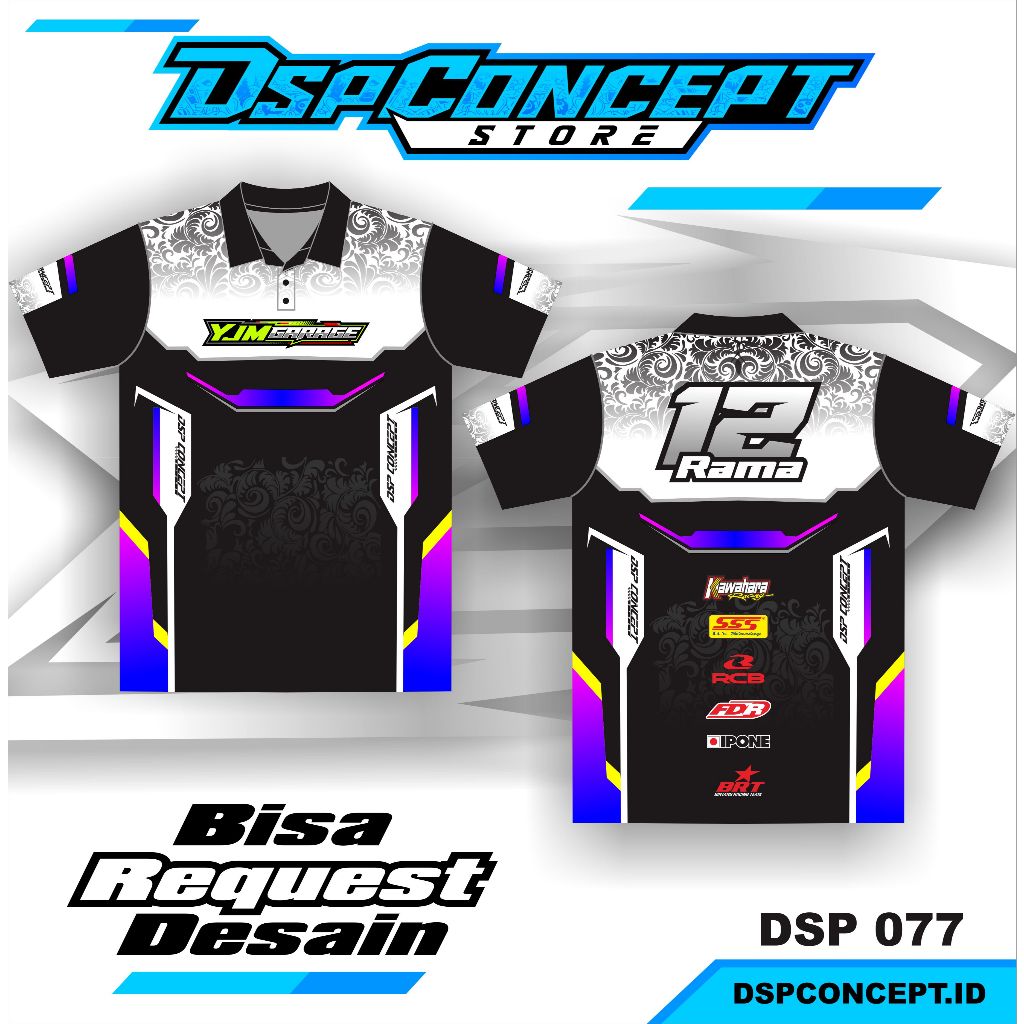 Jual JERSEY RACING kaos baju jersey racing custom full printing jersey ...