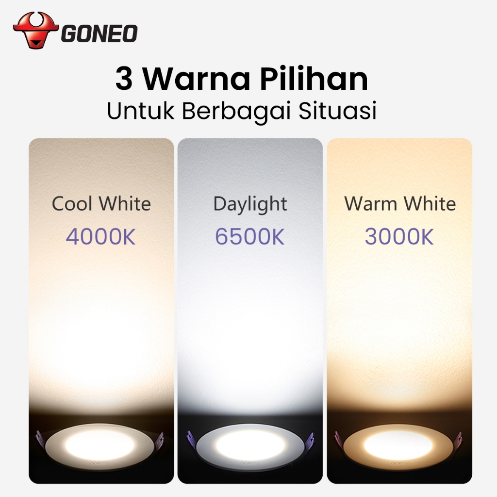 Jual GONEO - L011 Lampu LED Downlight Inbow 11Watt - Lampu LED | Shopee ...