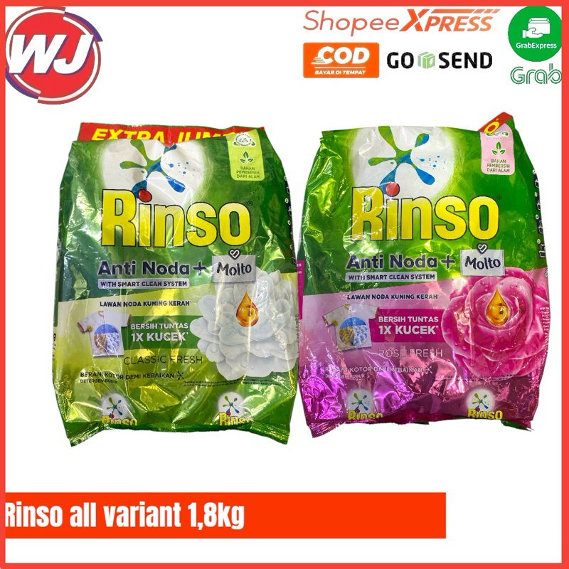 Jual RINSO ALL VARIANT 1,8KG | Shopee Indonesia