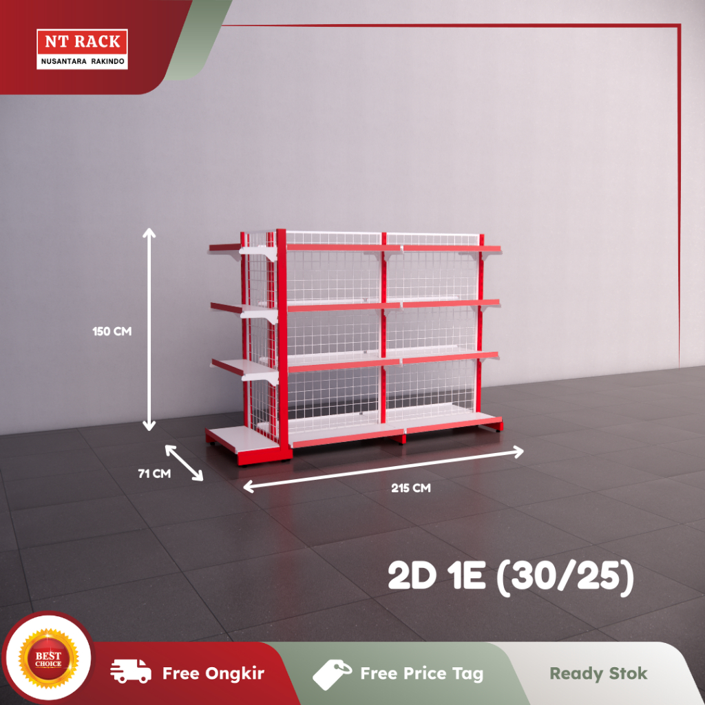 Jual Termurah Free Ongkir Rak Toko Minimarket Gondola Ready Stock