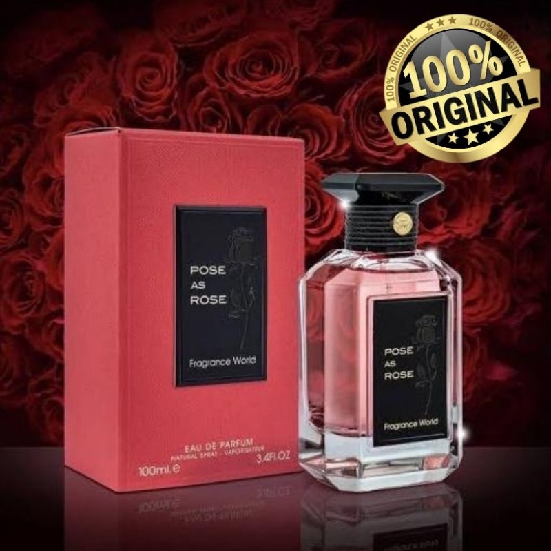 Jual Fragrance World Pose As Rose for Unisex EDP 100 ml | Shopee Indonesia