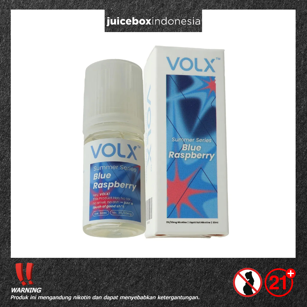 Jual Volx Summer Blue Raspberry Salt 30ml Authentic by Volx Indonesia ...
