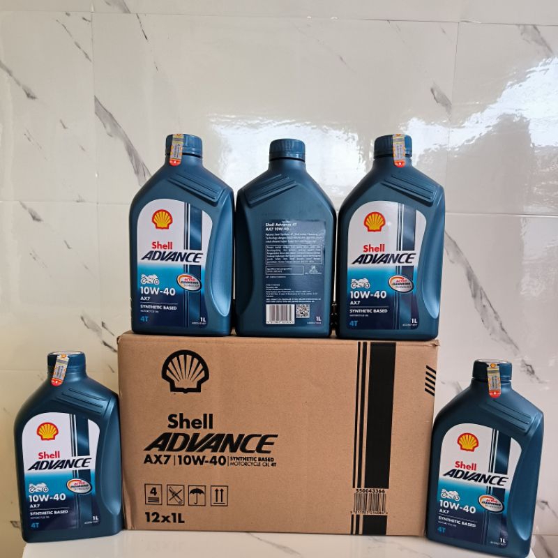 Jual oli Shell advance Ax7 4t 1liter perdust | Shopee Indonesia