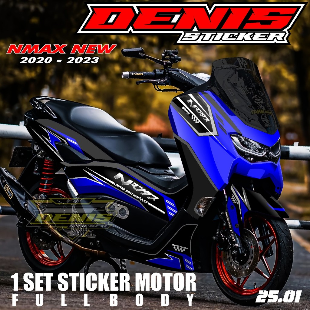 Jual COD DECAL TERBARU NMAX NEW FULL BODY NEW DESIGN GRADASI STICKER ...